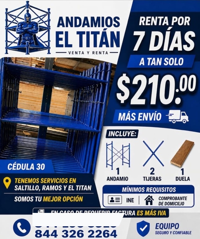 Promoción Andamios El Titán